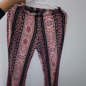 Pink and Black Patterned Booty Pants
